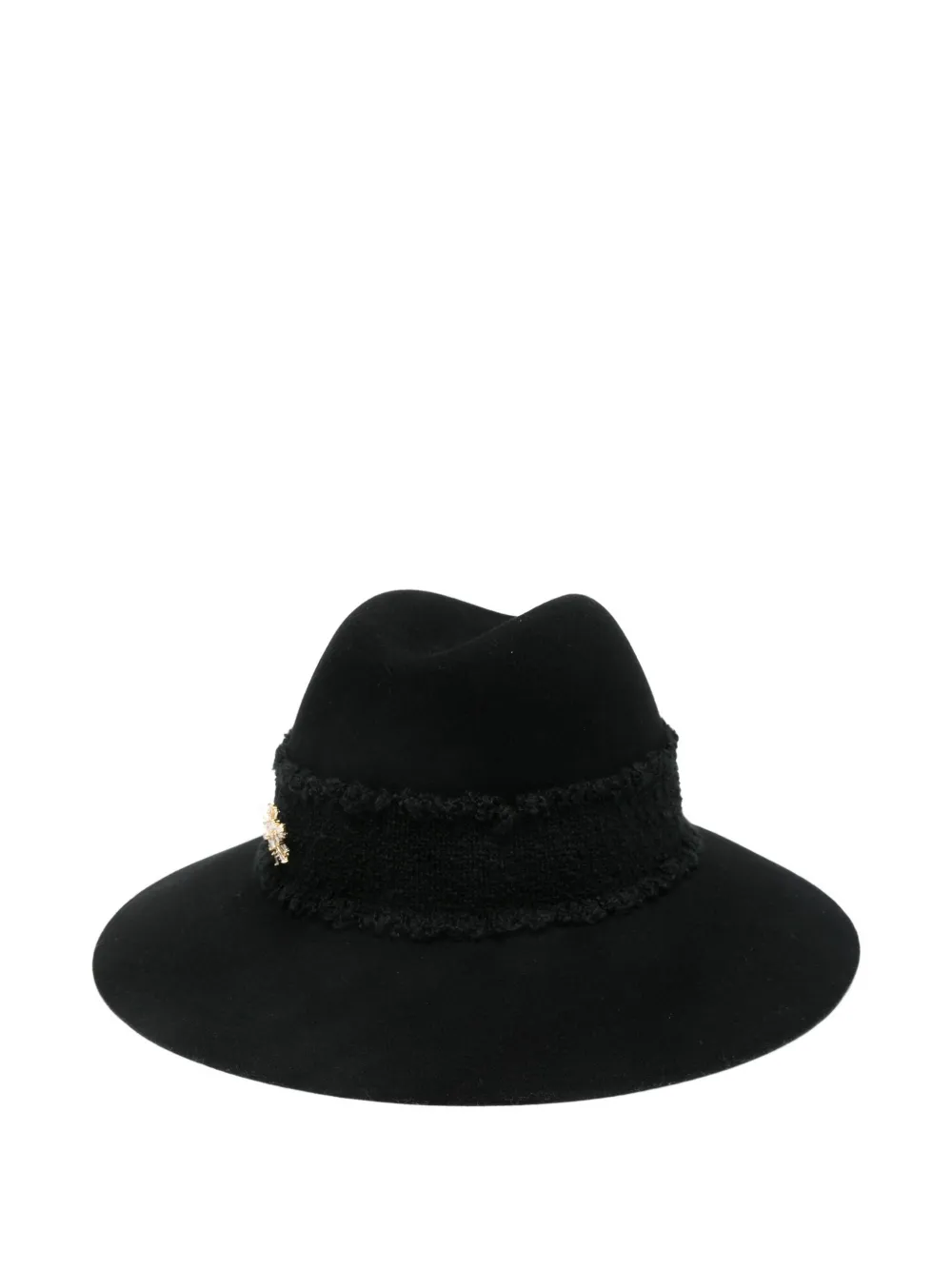Borsalino embellished wool fedora | Black | Image 1