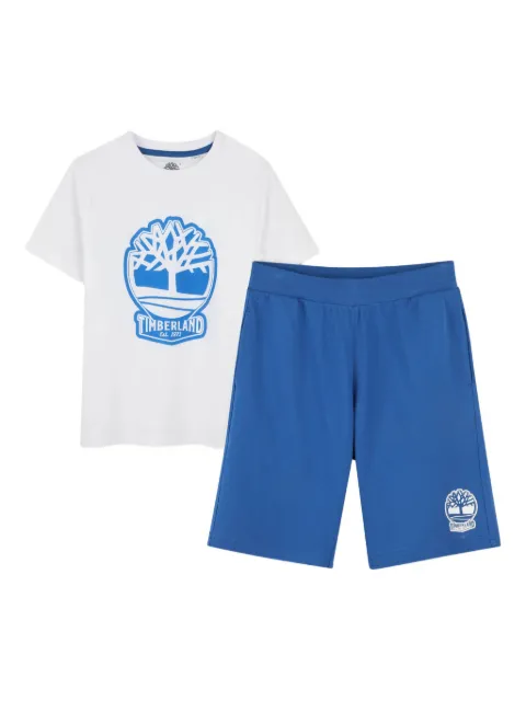 Timberland Kids logo-tree pajamas