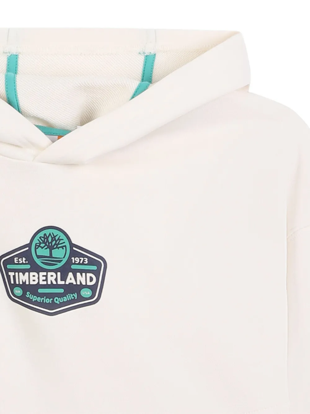 Timberland Kids Hoodie met logoprint Wit