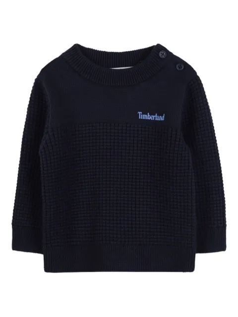 Timberland Kids pull en maille gaufrée