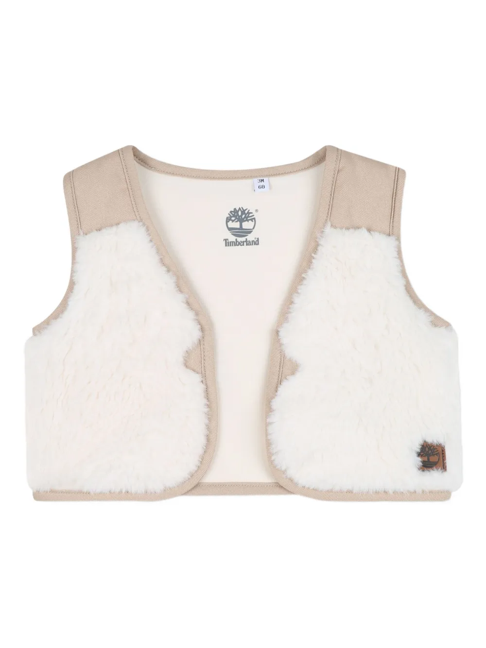Timberland Kids Geribbeld romperset Beige