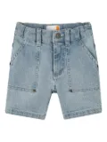 Timberland Kids patch-pocket denim shorts - Blue