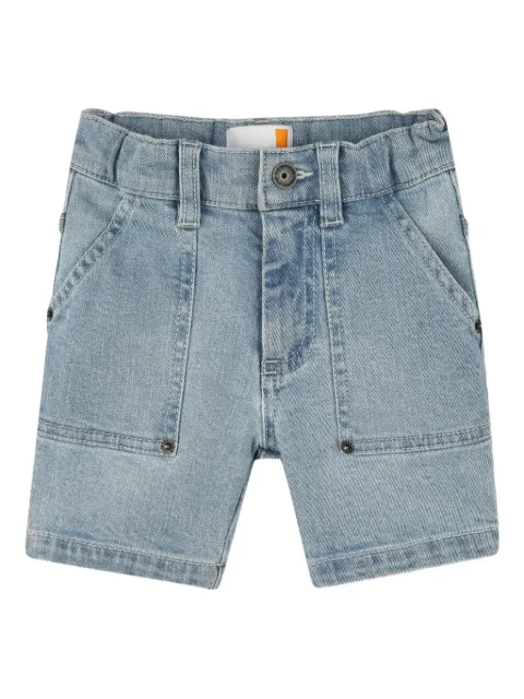 Timberland Kids patch-pocket denim shorts