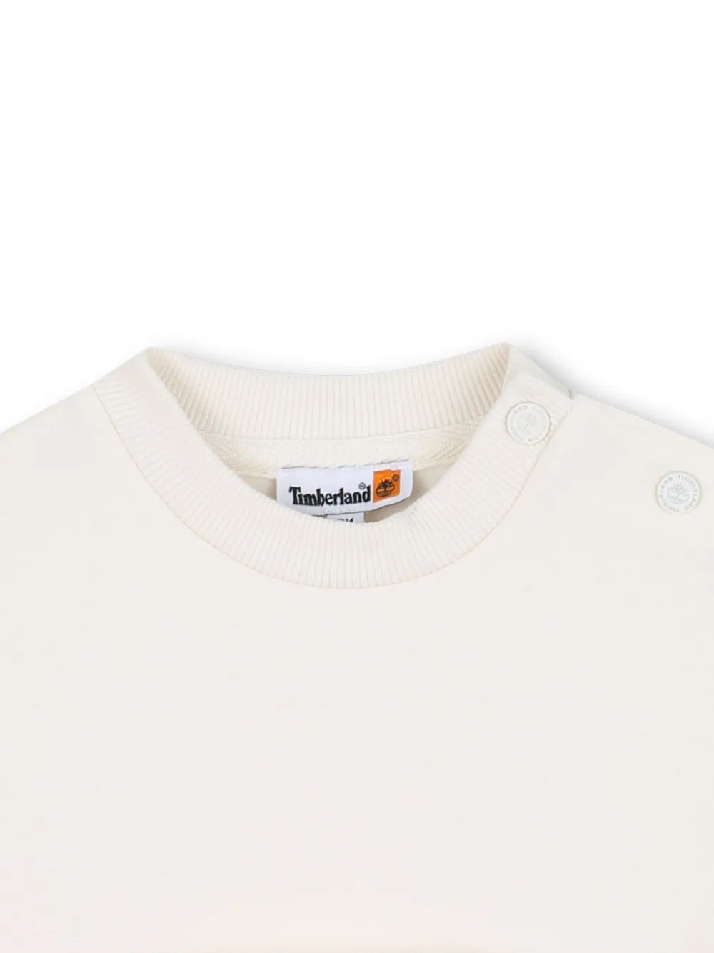 Timberland Kids Sweater met buidelzak Wit