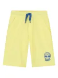 Timberland Kids logo-plaque elastic-waist shorts - Yellow