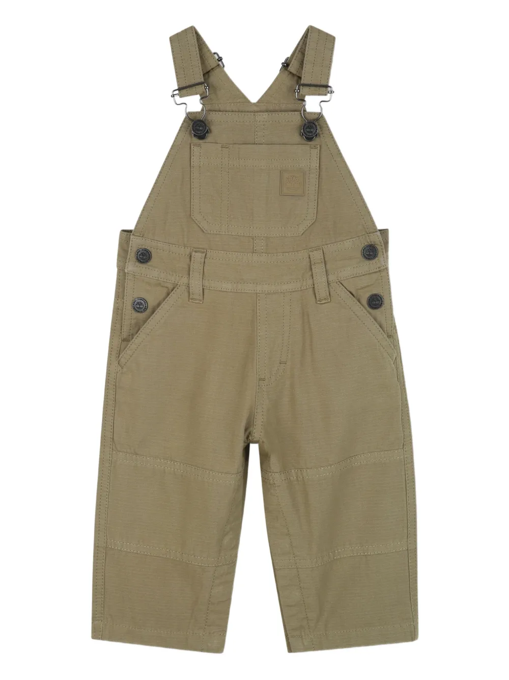 Timberland Kids adjustable-strap dungarees | Brown | Image 1