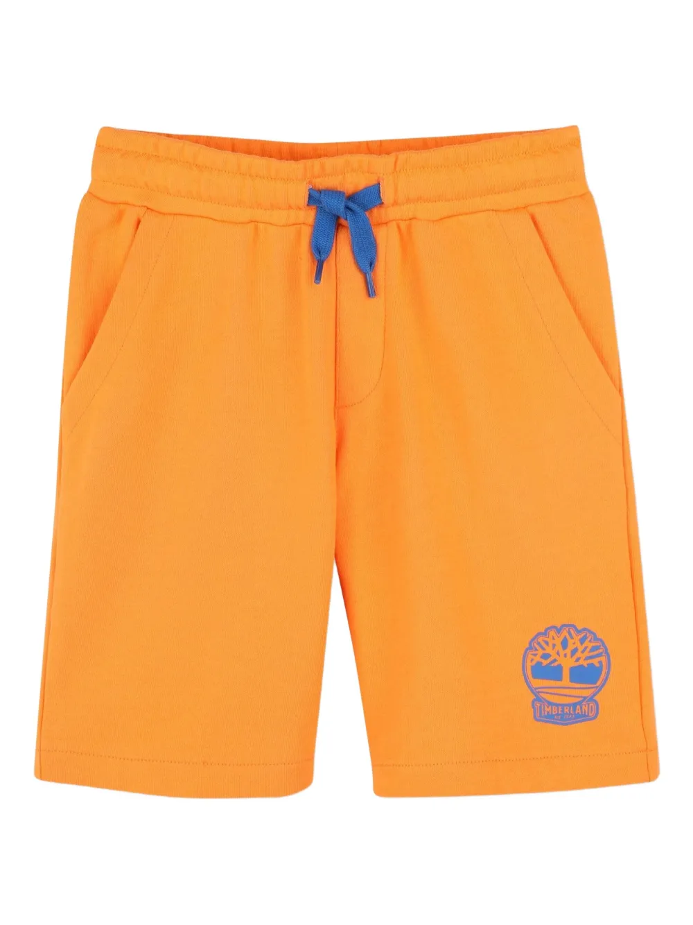Timberland Kids drawstring logo casual shorts | Orange | Image 1