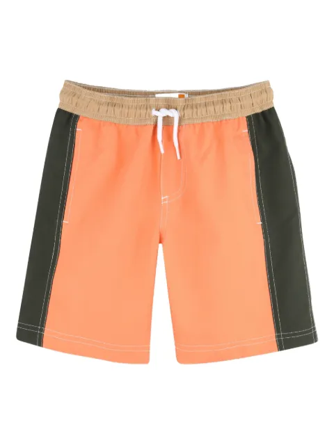 Timberland Kids colour-block swim shorts