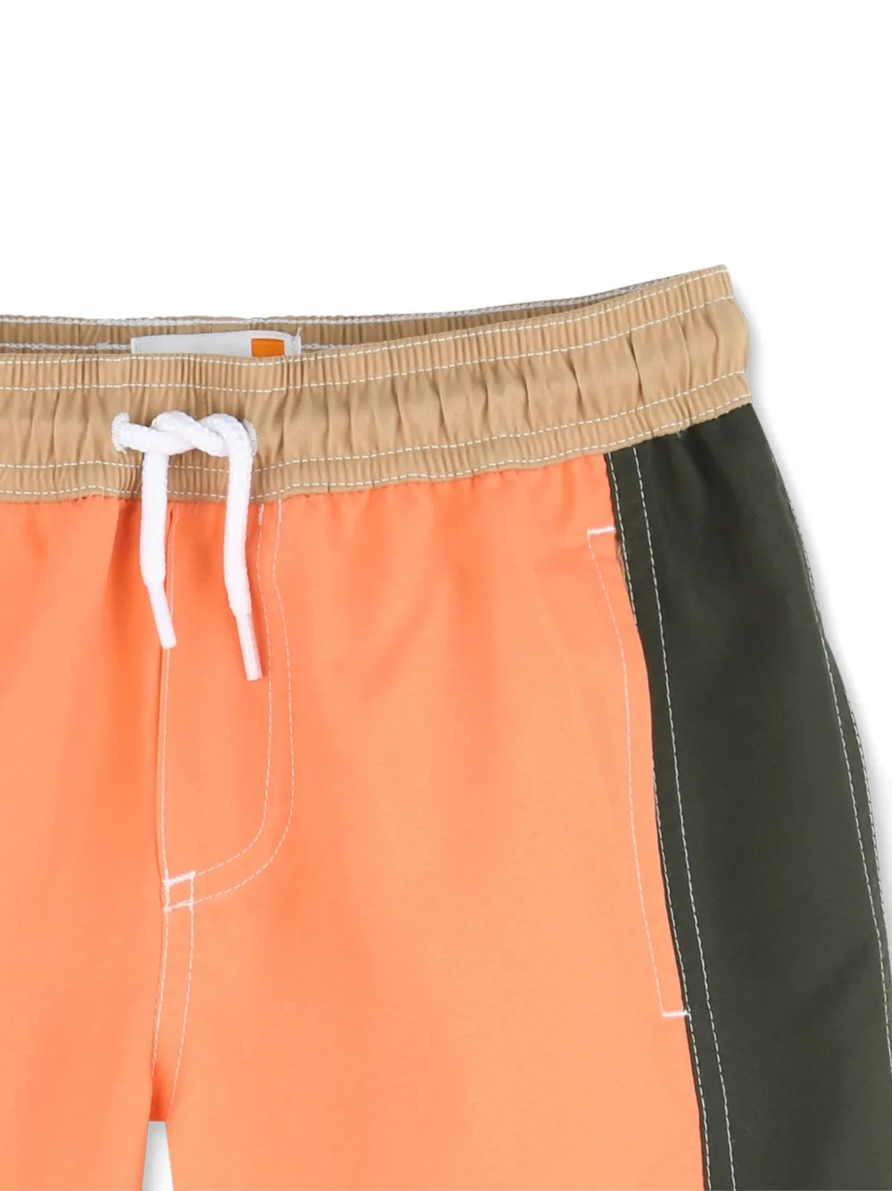 Timberland Kids Zwembroek met colourblocking Oranje