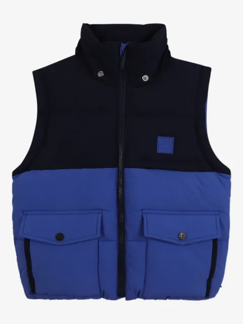 Timberland Kids chamarra capitonada con mangas removibles
