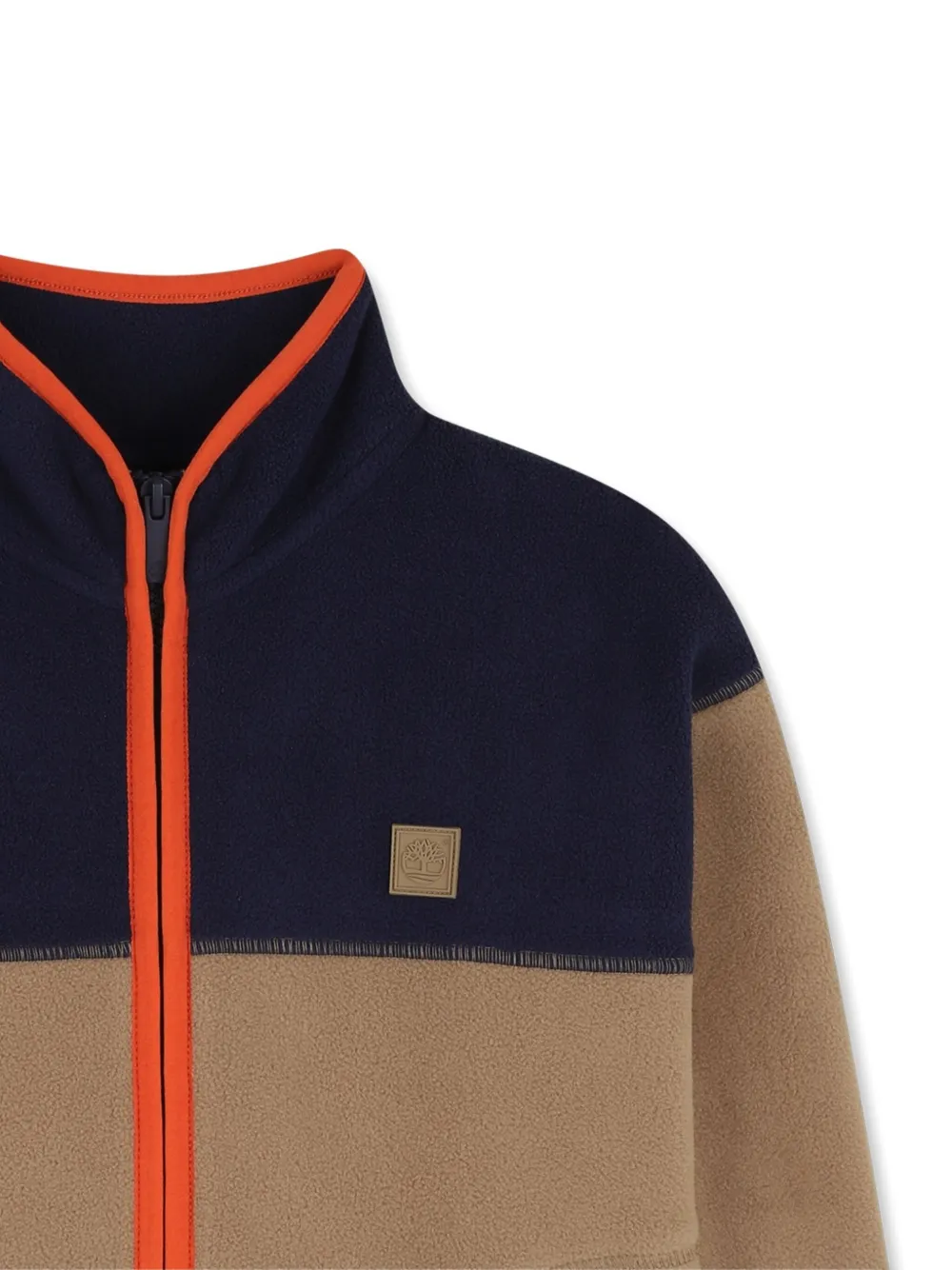 Timberland Kids Sweater met colourblocking Bruin