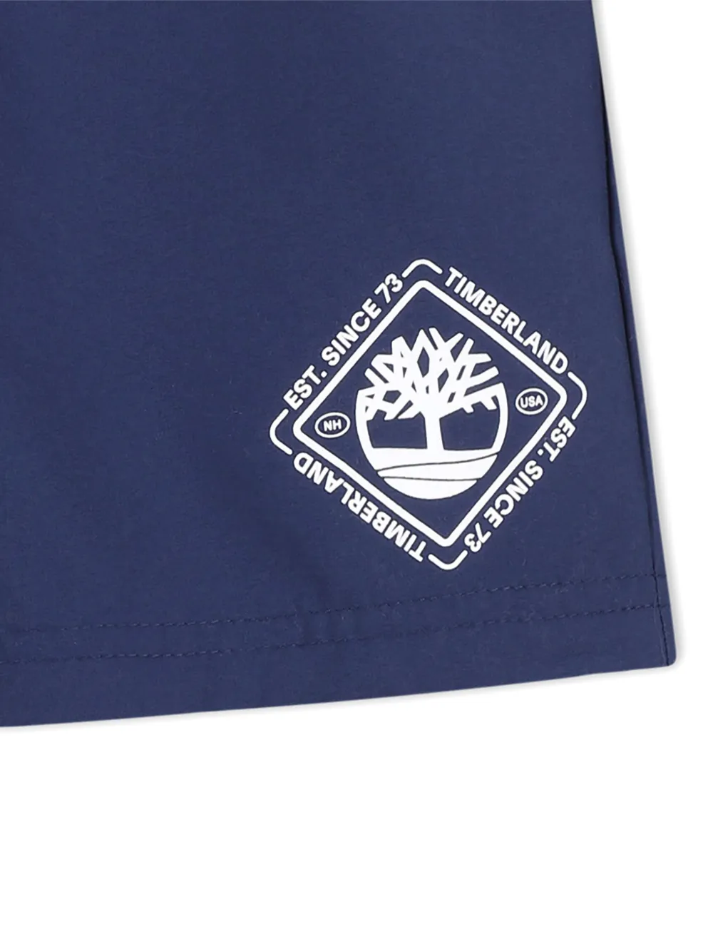 Timberland Kids Zwembroek met logoprint Blauw