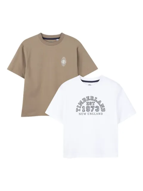 Timberland Kids set de dos playeras con logo estampado