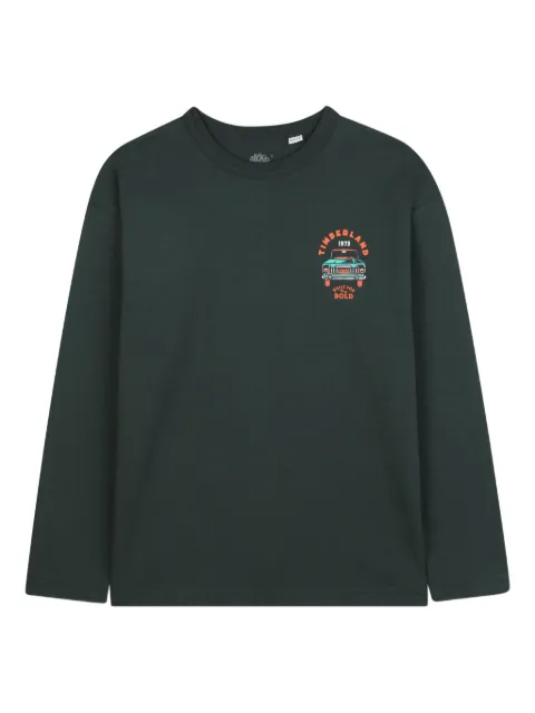 Timberland Kids vehicle-print long-sleeved T-shirt