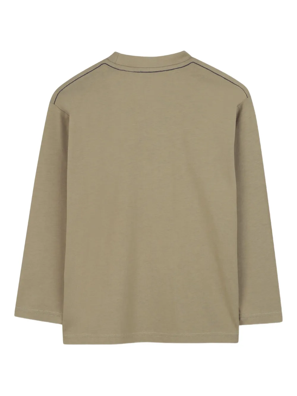 Timberland Mountain-graphic Long-sleeved T-shirt In Brown