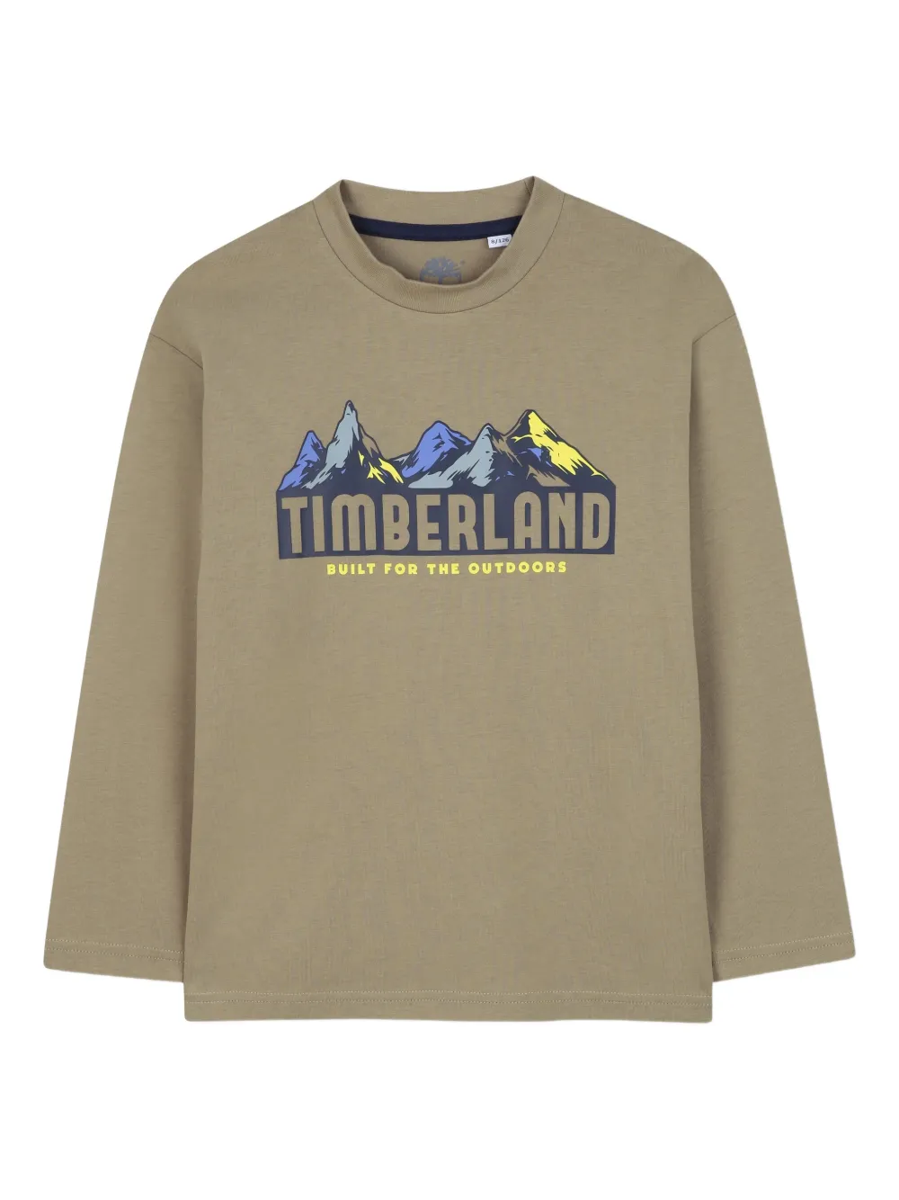 Timberland Mountain-graphic Long-sleeved T-shirt In Brown