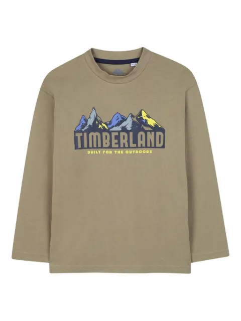 Timberland Kids mountain-graphic long-sleeved T-shirt