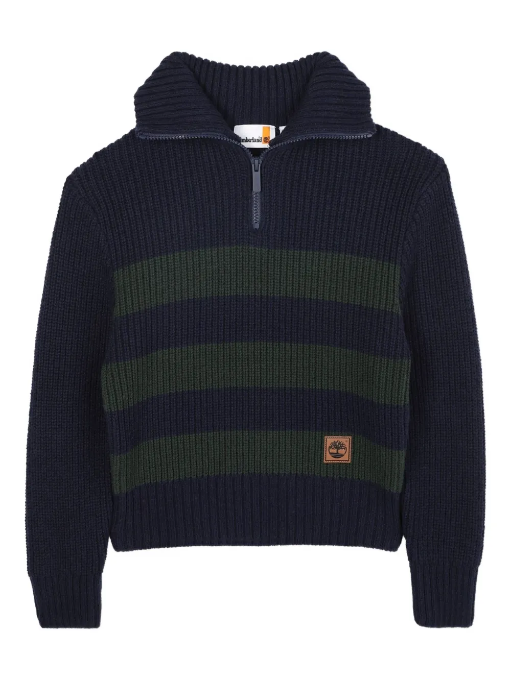 Timberland Kids ハーフジップ セーター - ブルー Timberland Kids ハーフジップ セーター - ブルー