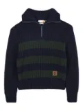 Timberland Kids ribbed-knit half-zip sweater - 85T