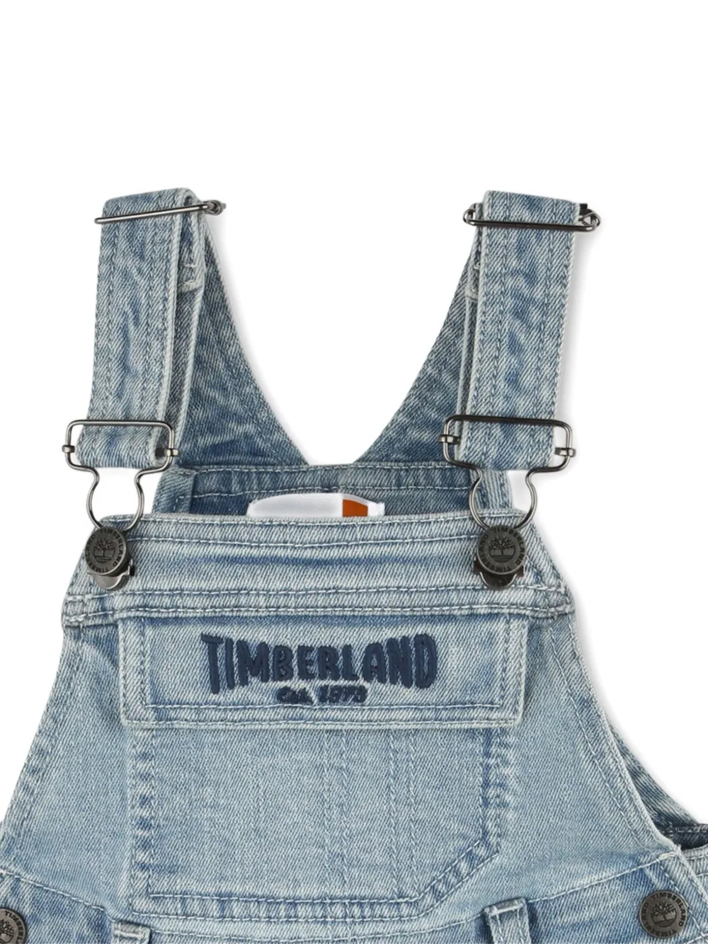 Timberland Kids Tuinbroek met borduurwerk Blauw