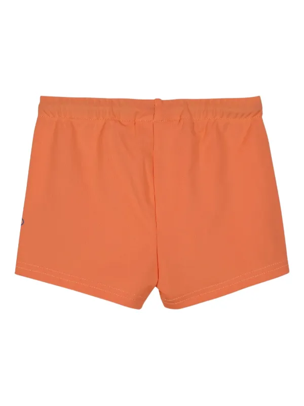 Timberland Kids logo-print Drawstring Swim Trunks Orange FARFETCH ID