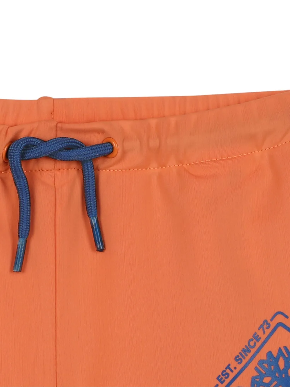 Timberland Logo-print Drawstring Swim Trunks In Orange