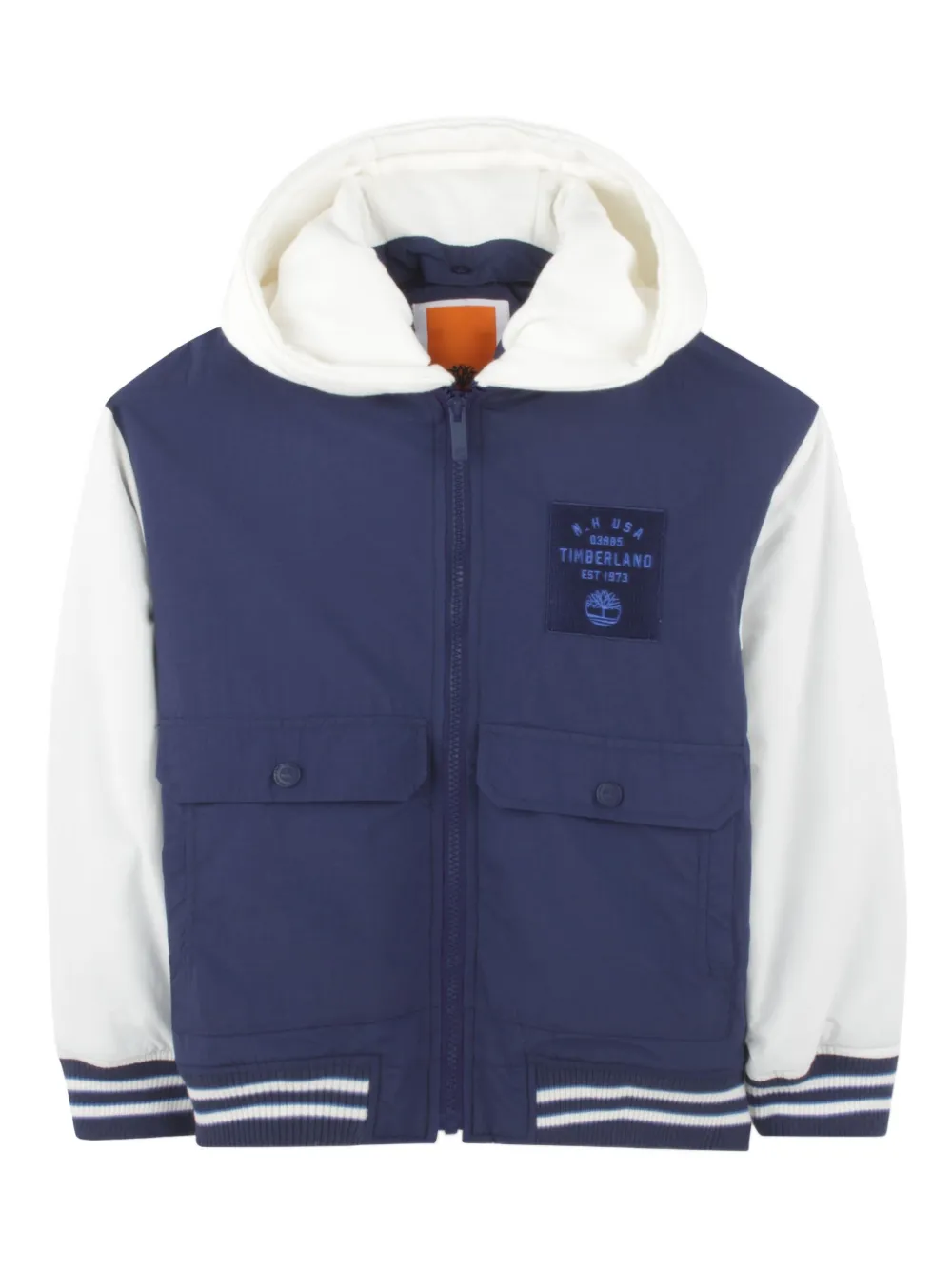 Timberland Kids Bomberjack met honkbalmouwen Blauw