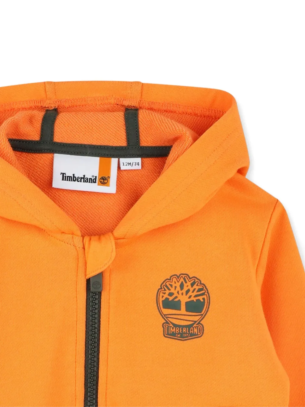 Timberland Kids Hoodie met geborduurd logo Oranje