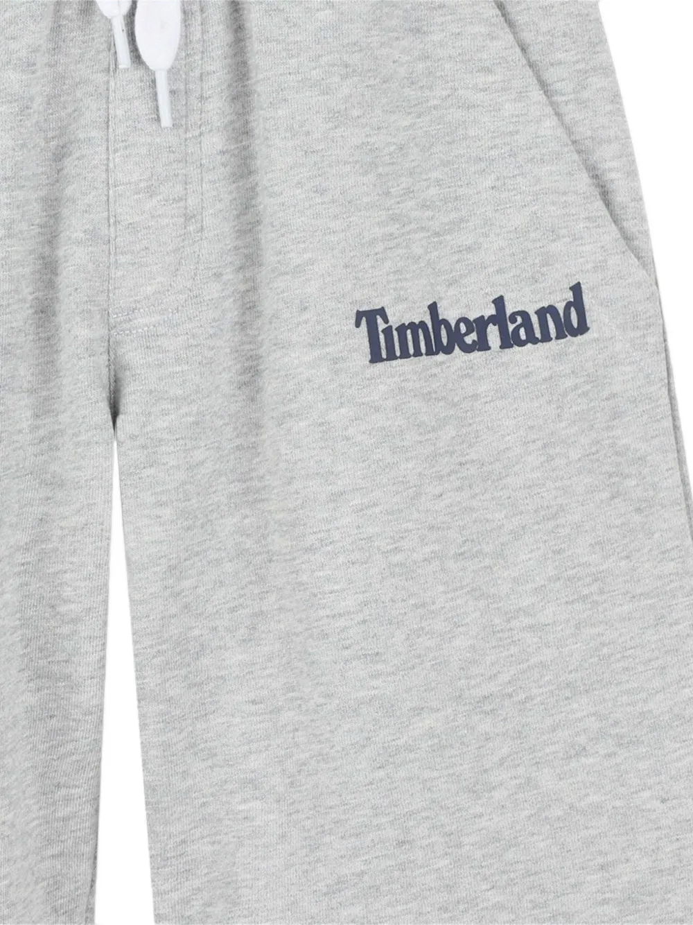 Timberland Kids Shorts met logodetail en zakken Grijs