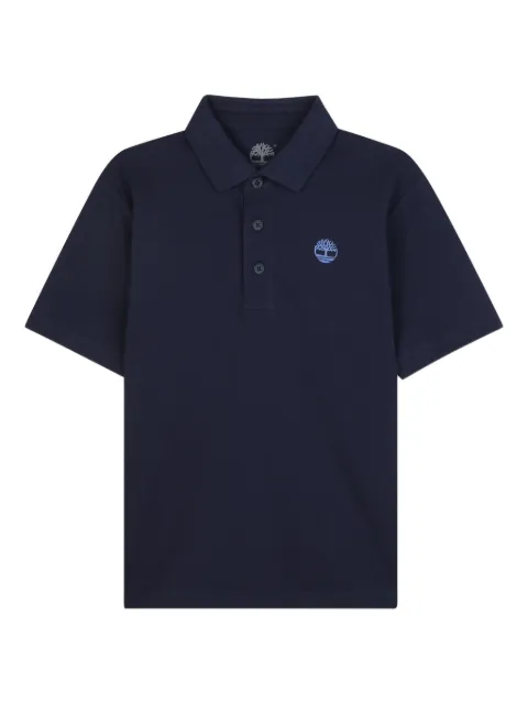 Timberland Kids short-sleeved logo polo shirt