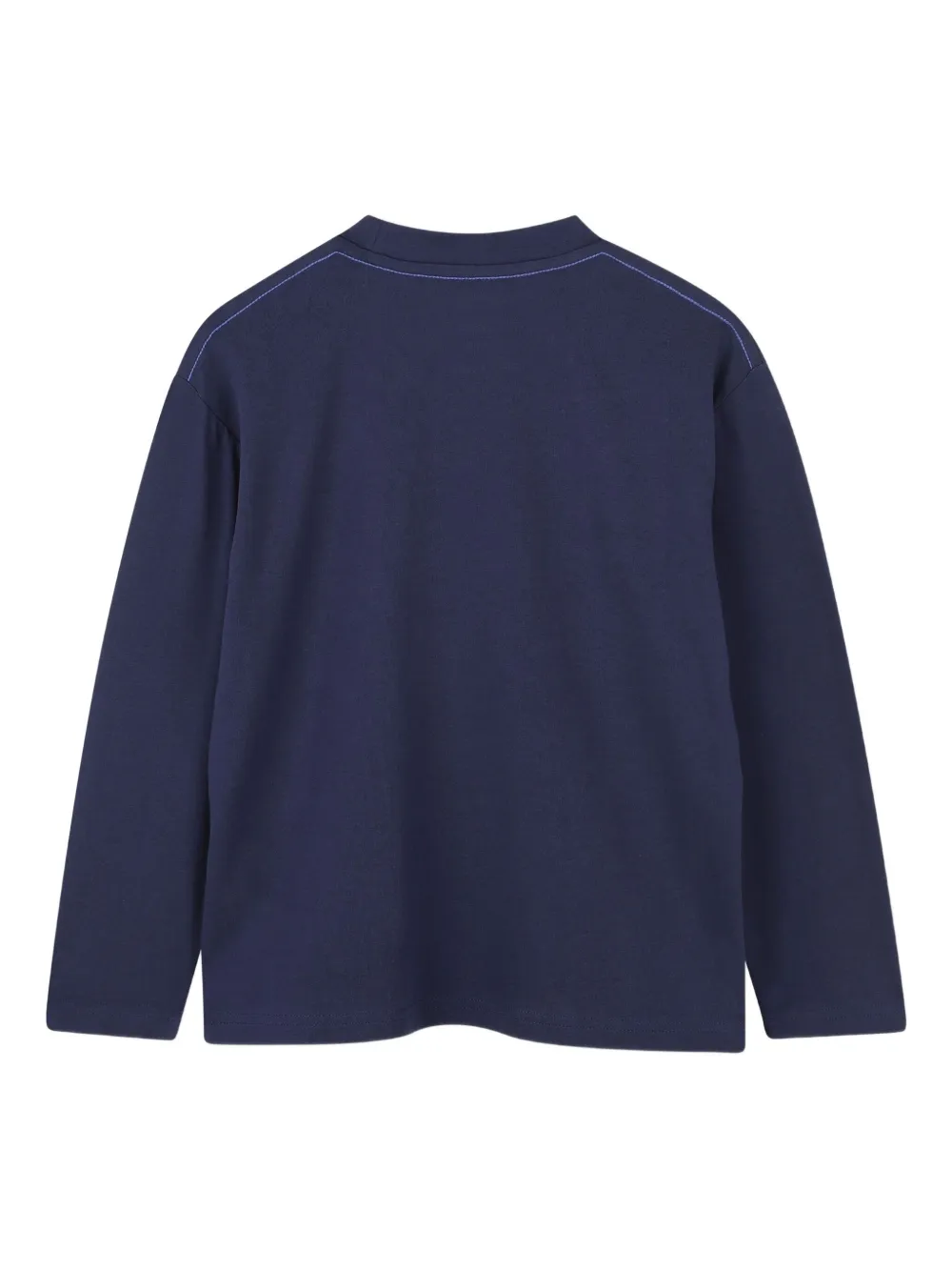 Timberland Mountain-graphic Long-sleeved T-shirt In Blue