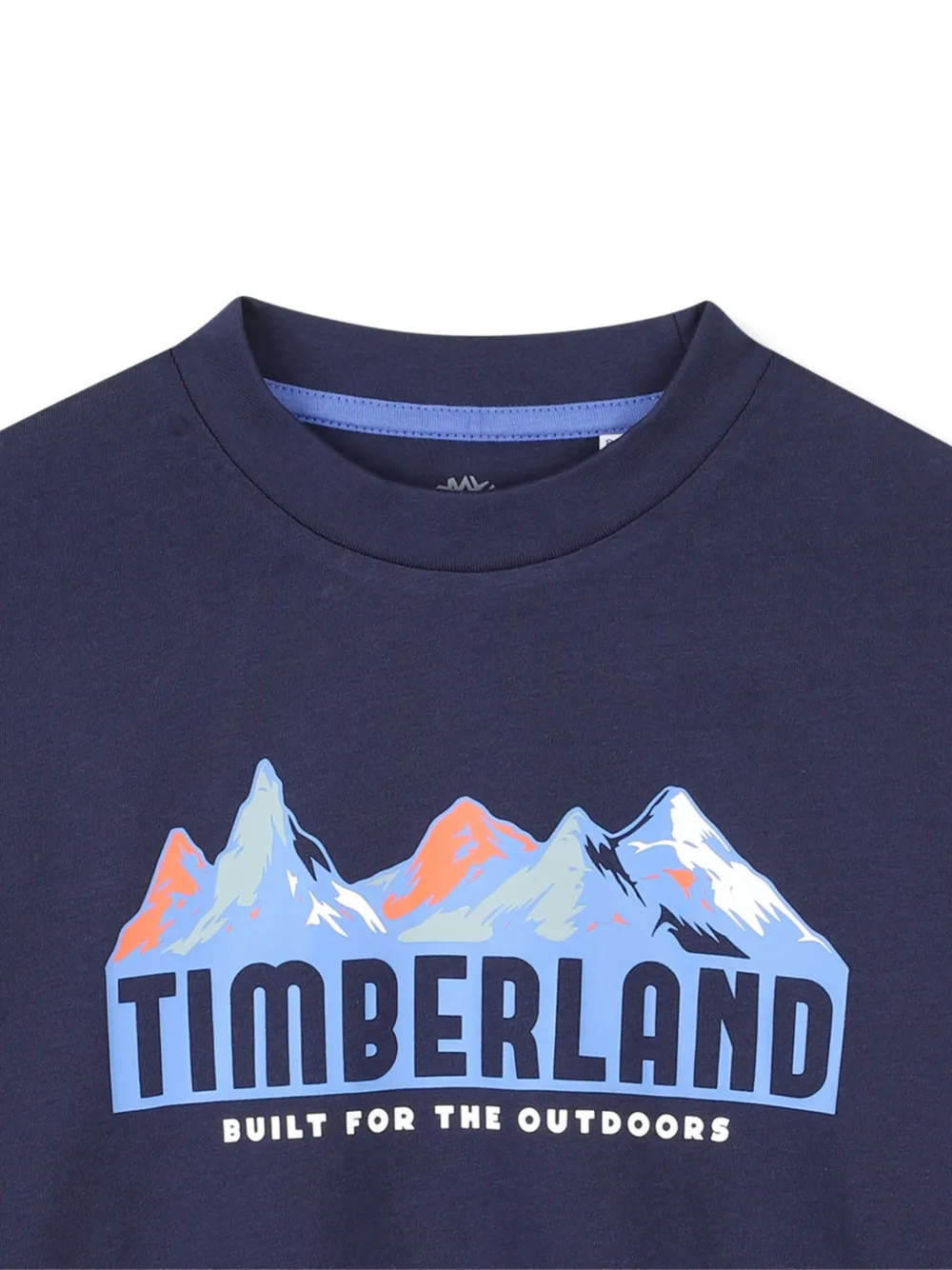 Timberland Mountain-graphic Long-sleeved T-shirt In Blue