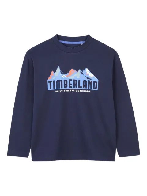 Timberland Kids mountain-graphic long-sleeved T-shirt