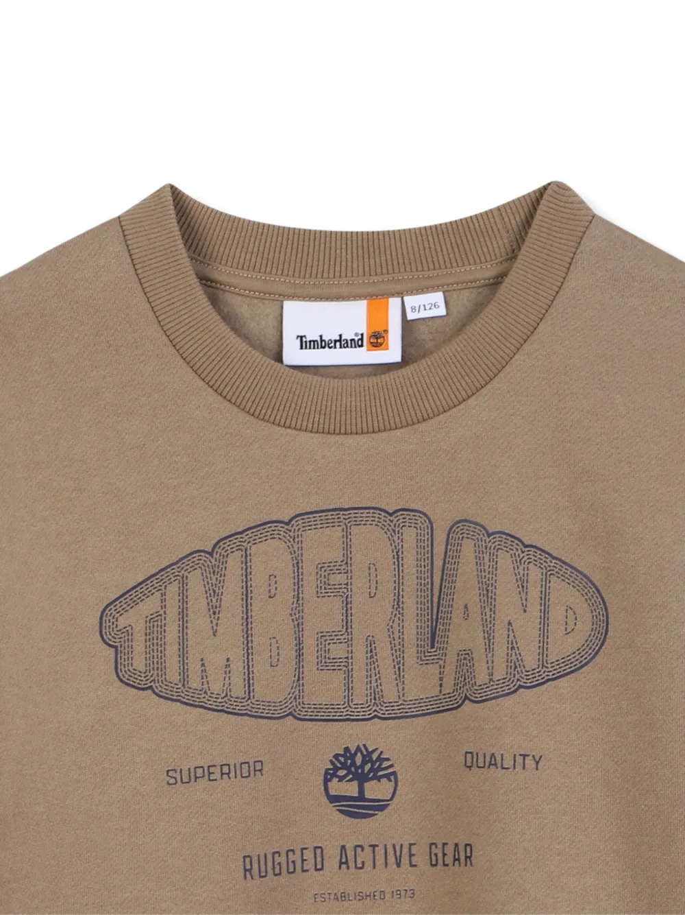 Timberland Kids Sweater met logoprint Bruin