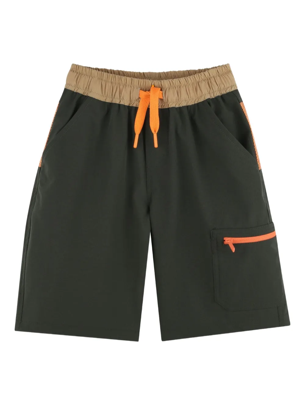 Timberland Kids drawstring pocketed casual shorts | Brown | Image 1