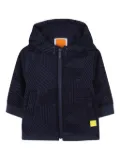Timberland Kids hooded geometric-pattern padded jacket - Blue