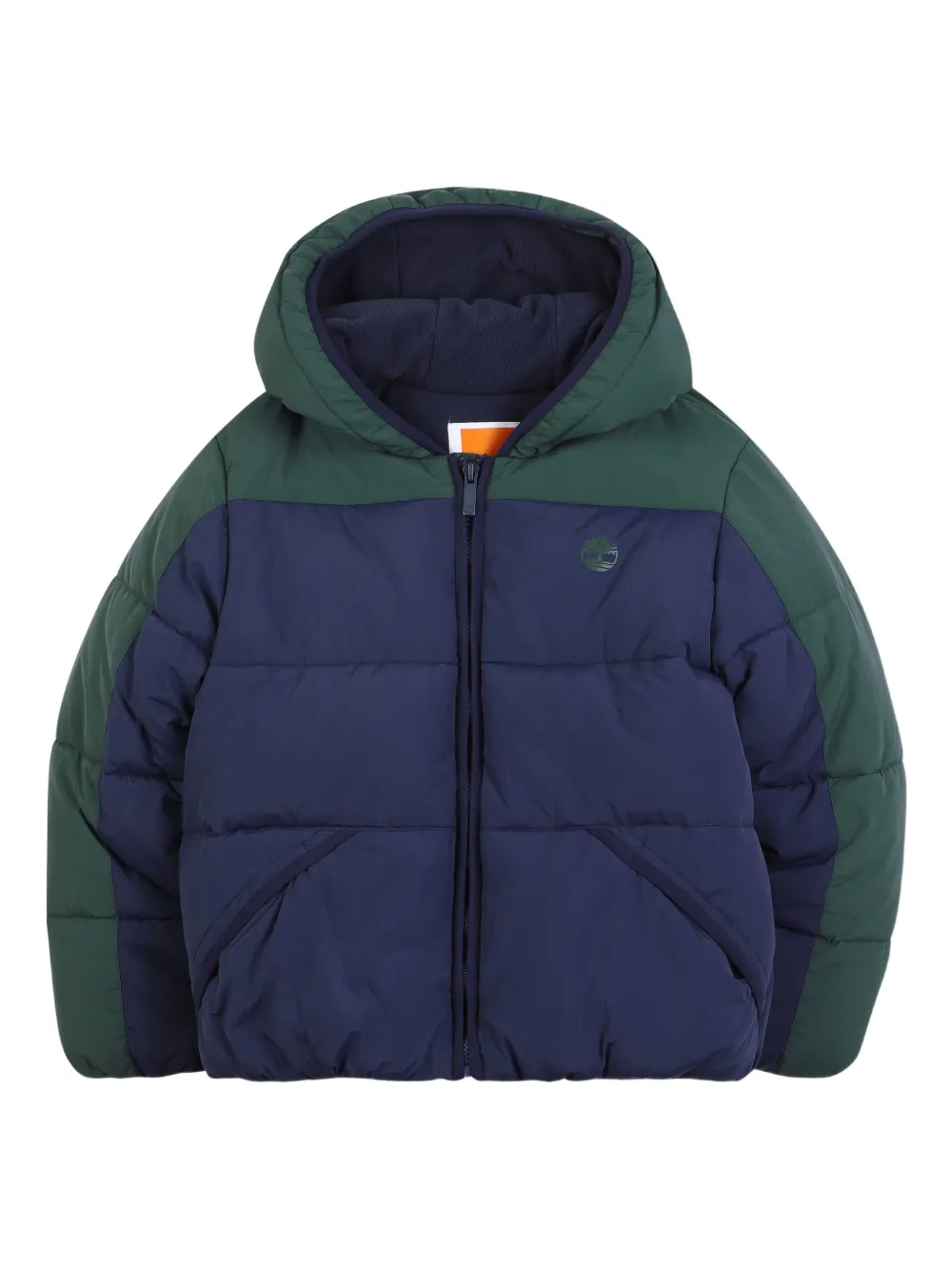 Timberland Kids カラーブロック パデッドジャケット - ブルー Timberland Kids カラーブロック パデッドジャケット - ブルー