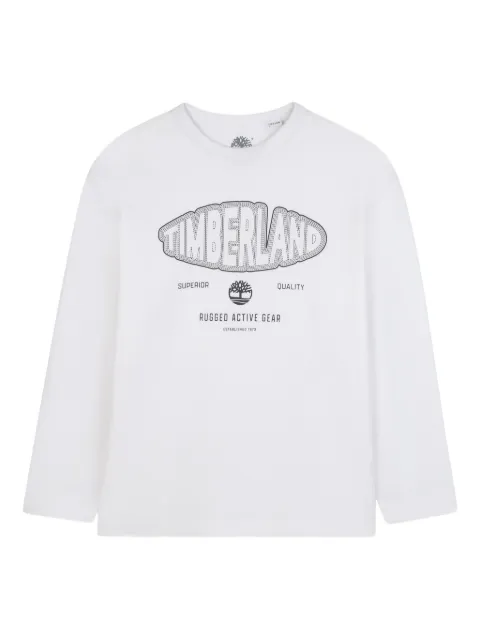 Timberland Kids logo-graphic long-sleeved T-shirt