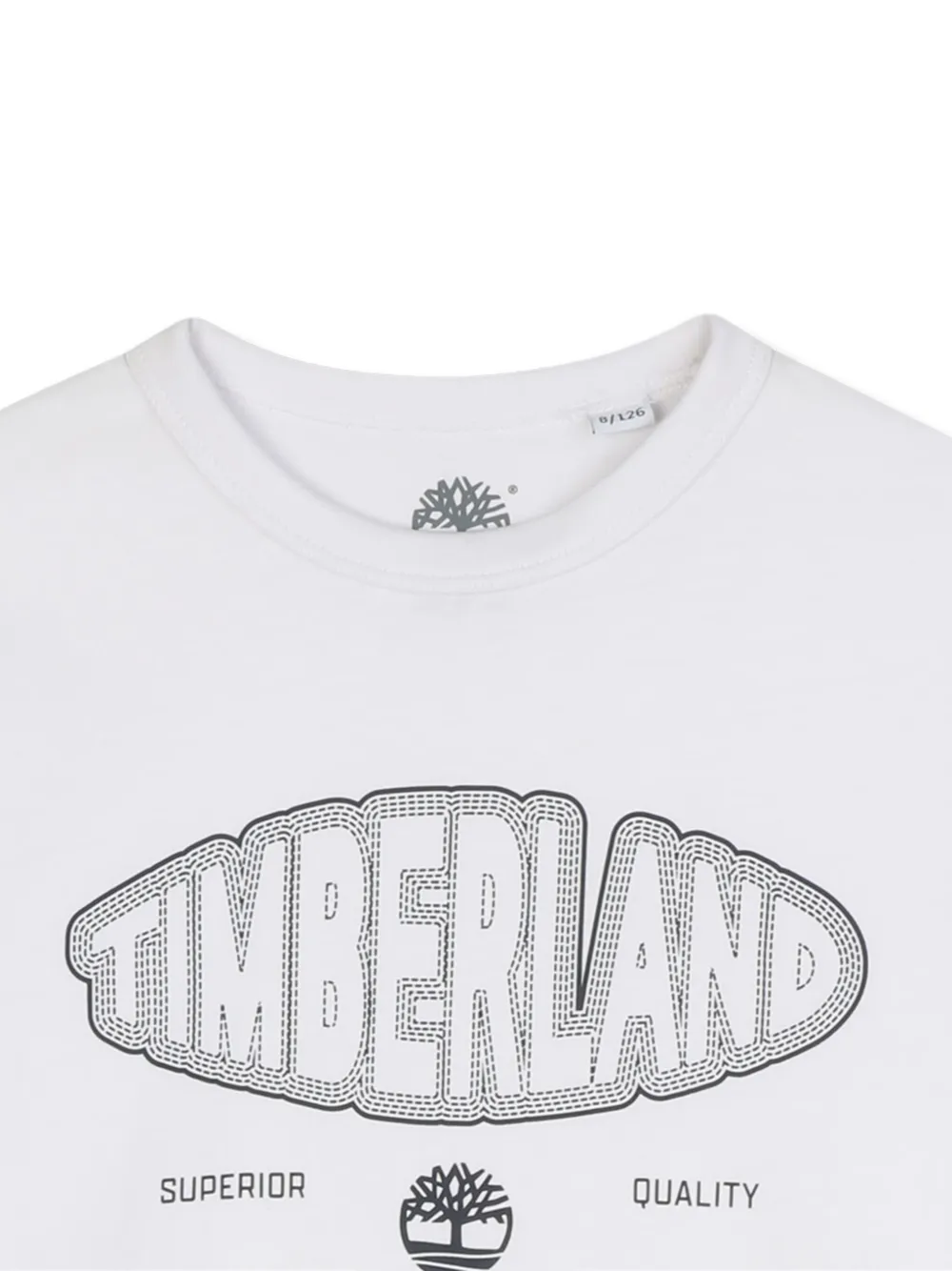 Timberland Logo-graphic Long-sleeved T-shirt In White