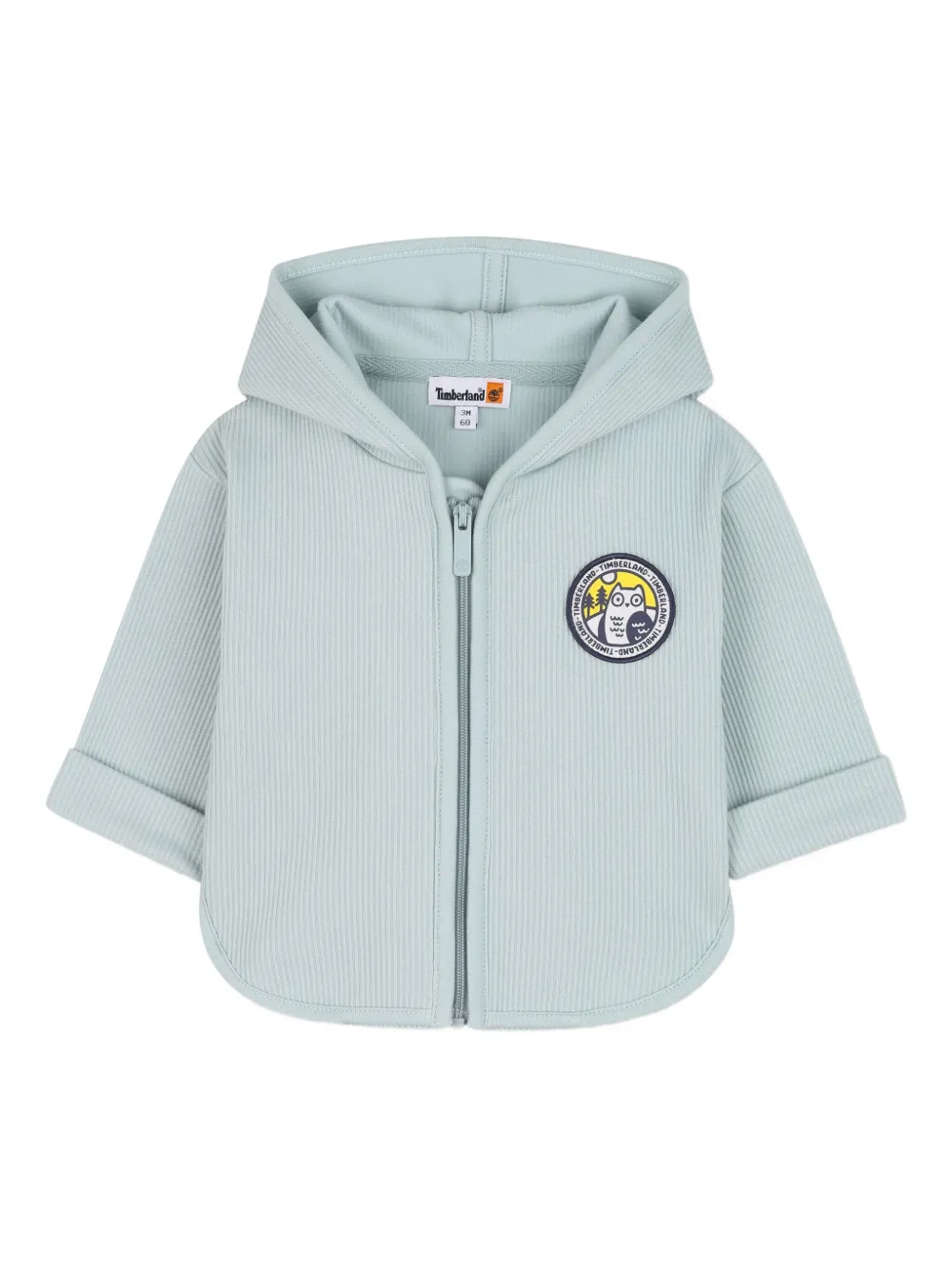 Timberland Kids ribbed hooded sweatshirt - Blue