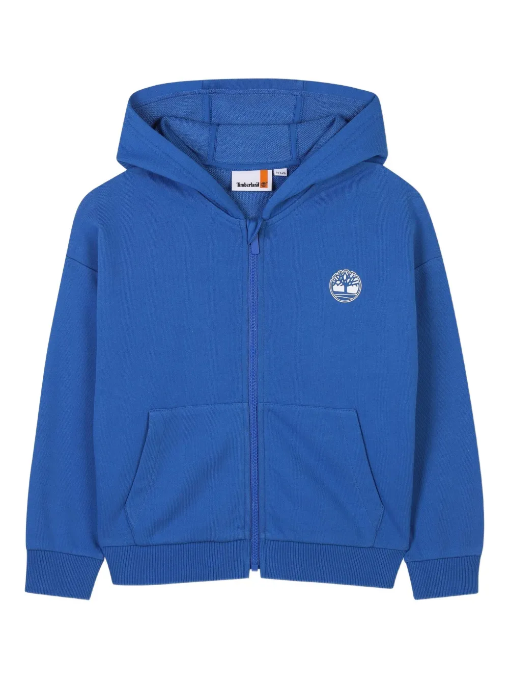 Timberland Kids logo-print hooded sweatshirt - Blu