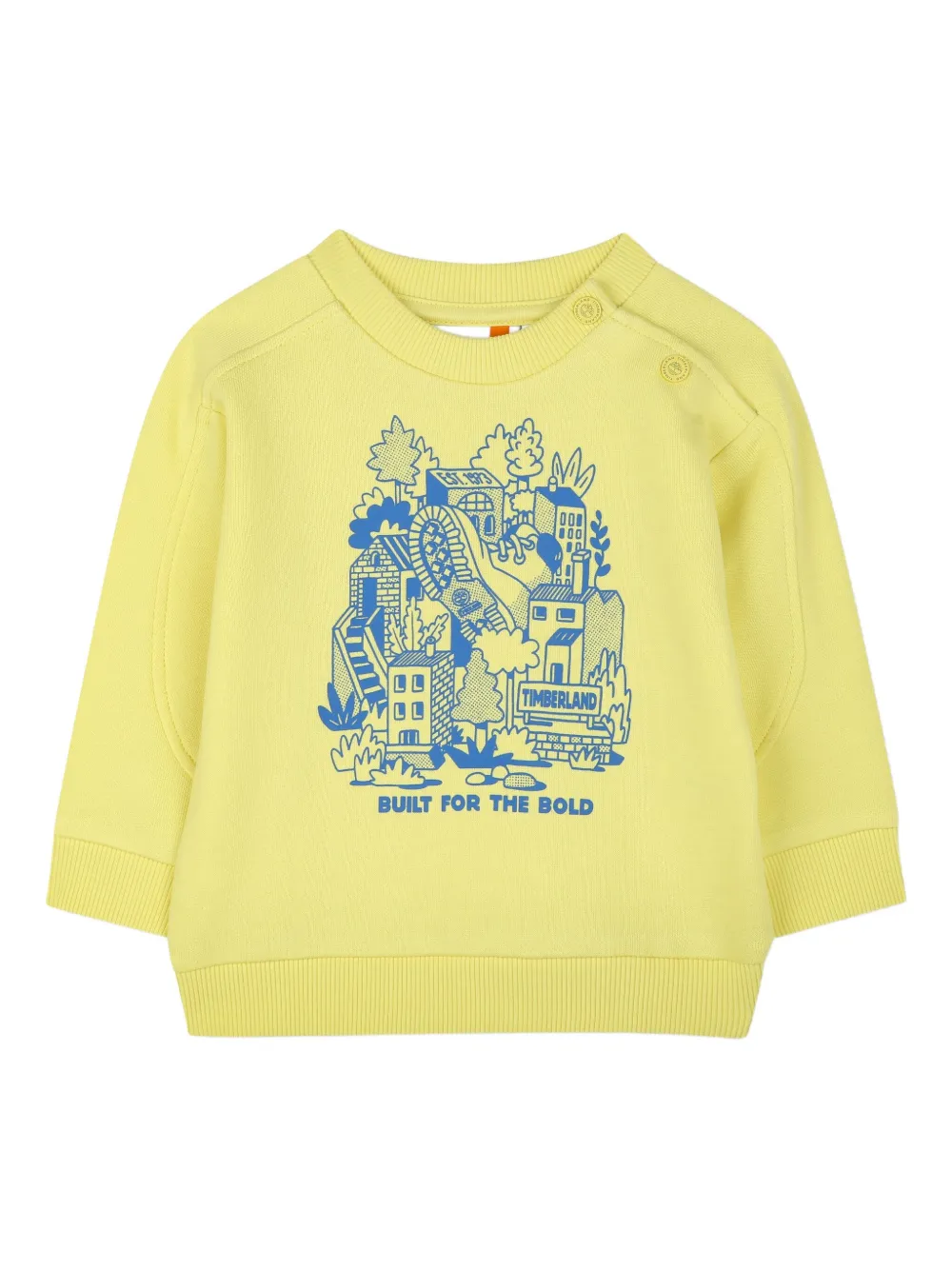 Timberland Kids graphic-print sweatshirt | Yellow | Image 1