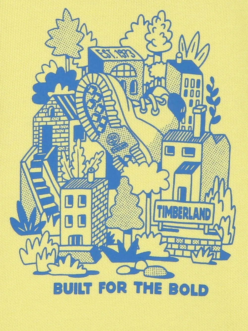 Timberland Kids Sweater met grafische print Geel