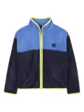 Timberland Kids two-tone fleece cardigan - Blue