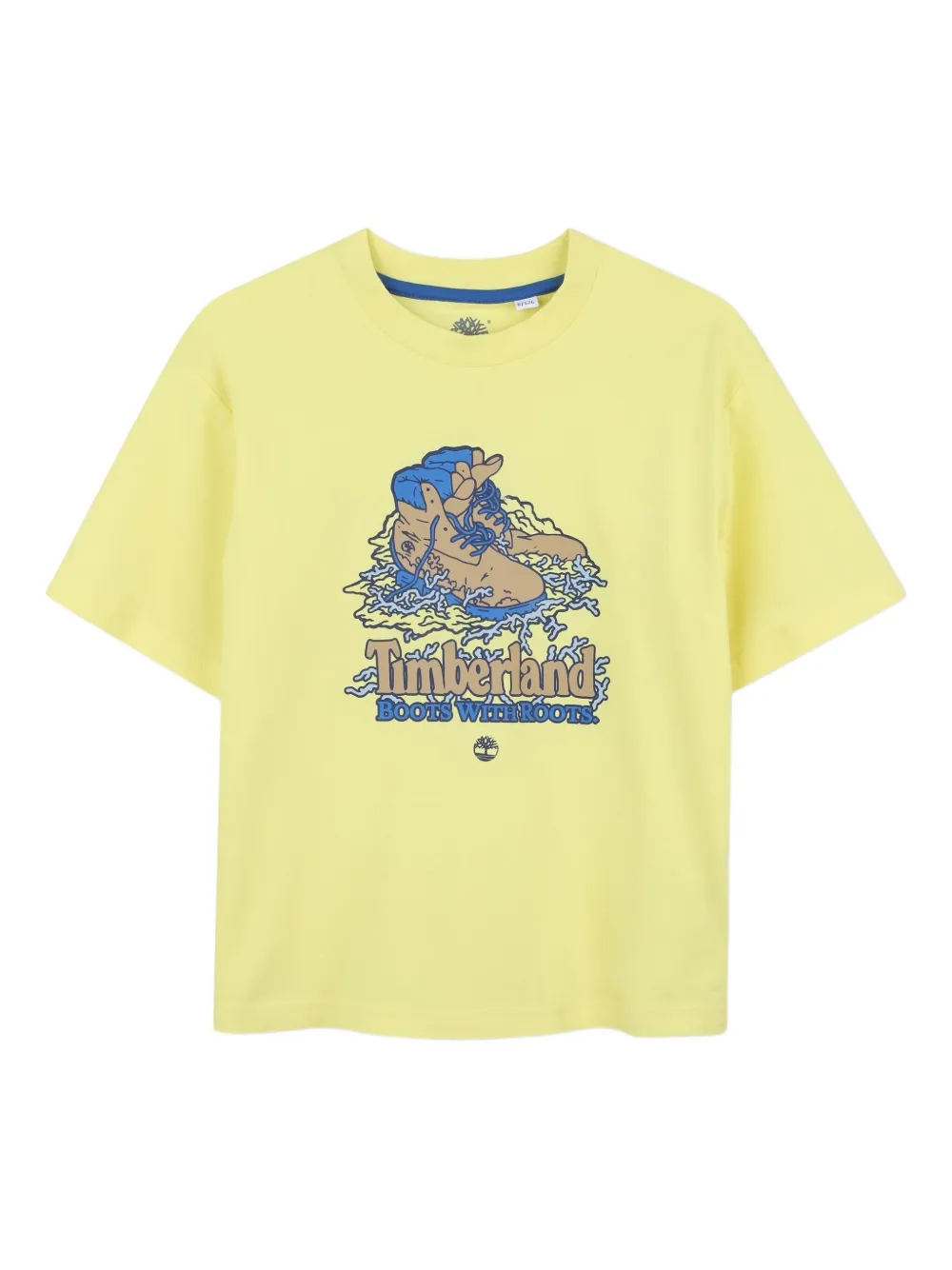 Timberland Kids プリント Tシャツ - イエロー Timberland Kids プリント Tシャツ - イエロー