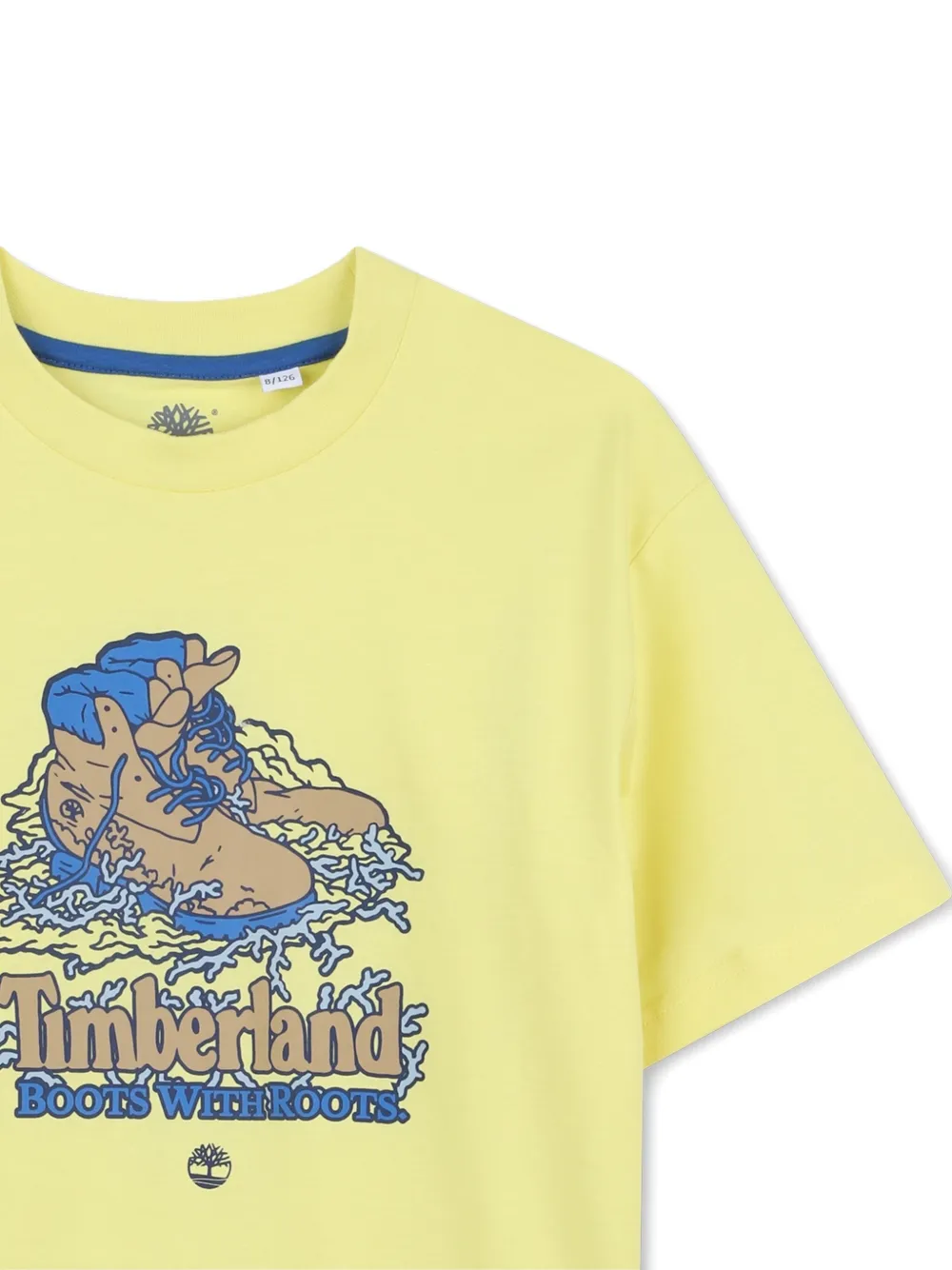 Timberland T-shirt In Cotone Con Stampa Grafica  In Neutral
