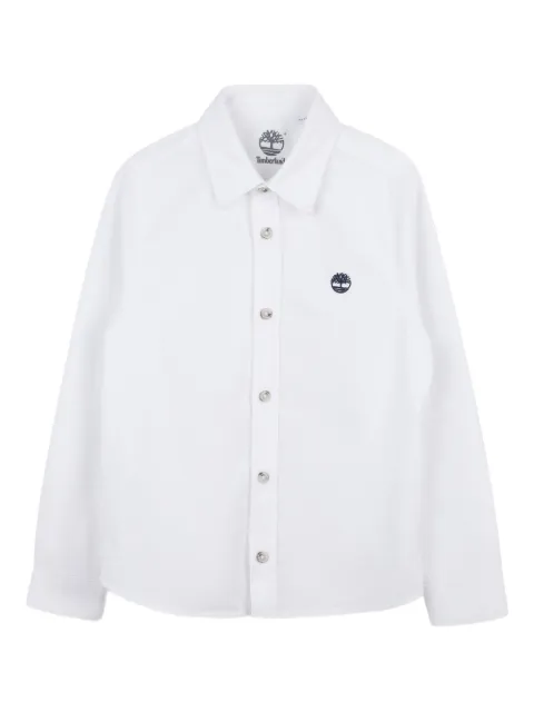 Timberland Kids embroidered-logo long-sleeve shirt