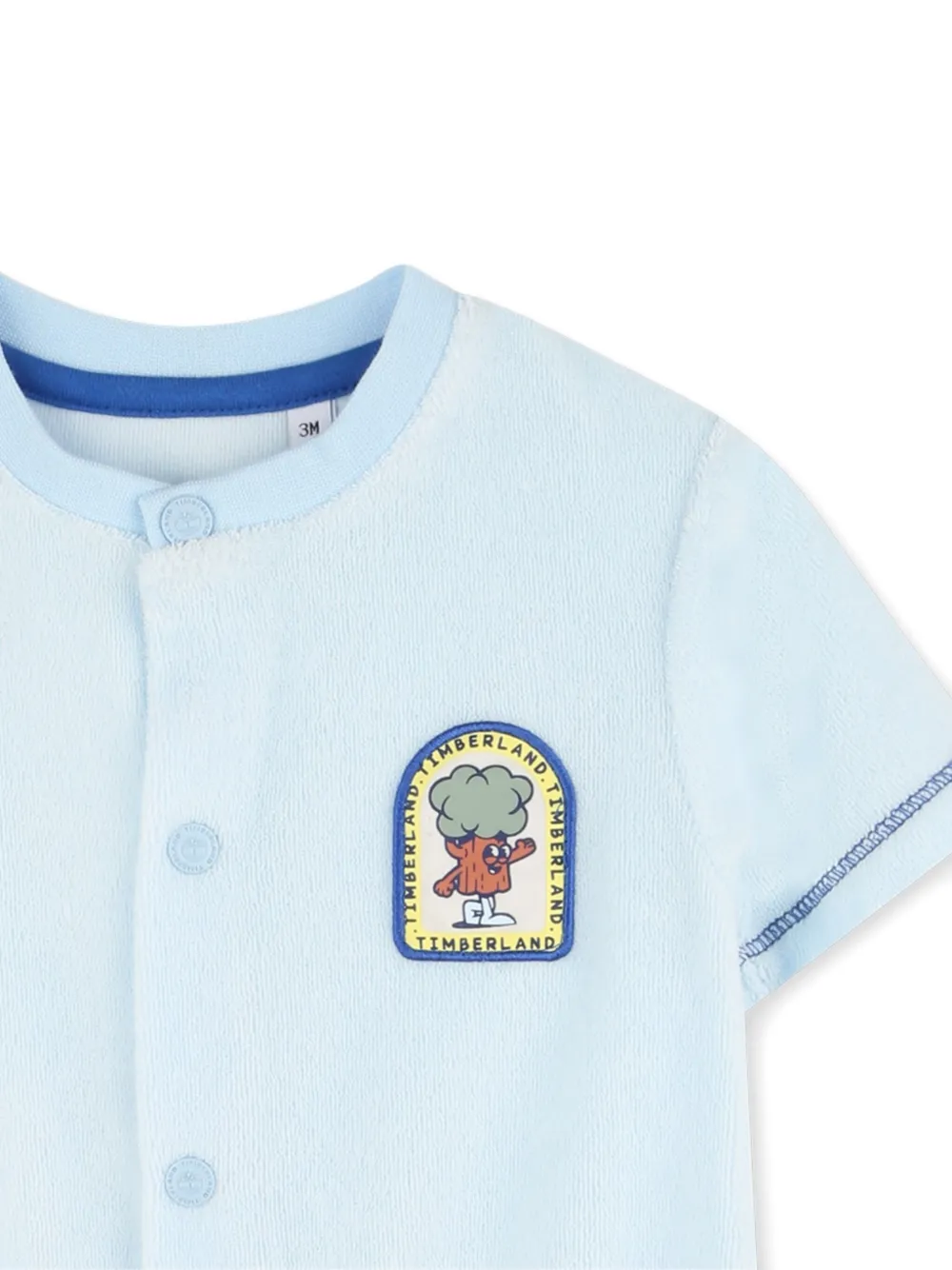 Timberland Kids Romper met logopatch Blauw