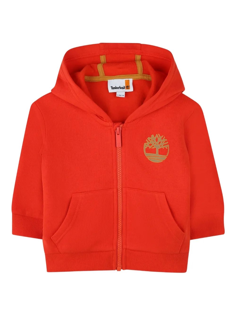 Timberland Kids zip-up hoodie | Red | Image 1