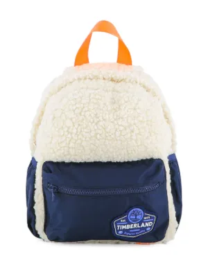 Timberland Kids sherpa-trimmed backpack